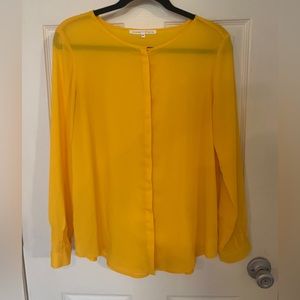 Sheer Yellow Blouse